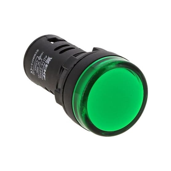 Лампа сигнальная EKF PROxima AD16-16HS 230 В IP54 пластиковая зеленая (ledm-ad16-16-g)