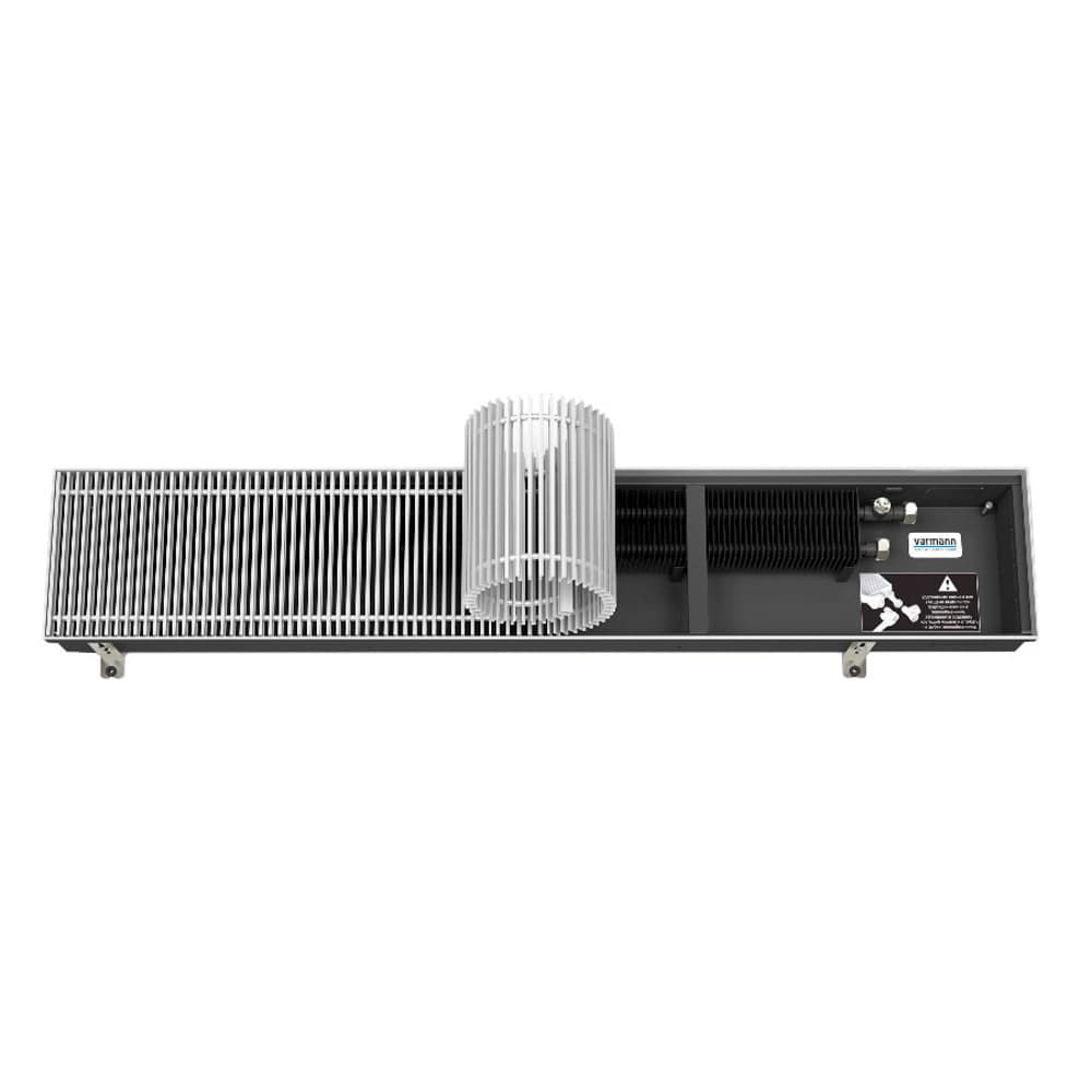 Конвектор внутрипольный Varmann Ntherm N с 1 теплообменником 2400х230х90 мм боковое подключение