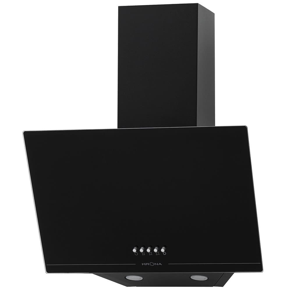 Кухонная вытяжка наклонная Krona Jina 500 Black PB V2 49,5 см черная