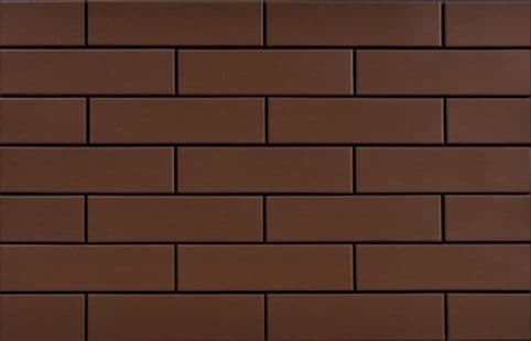 Клинкерная плитка для фасада Cerrad Elewacja gladka (32 шт.= 0,5 кв.м) коричневая 245х65х6,5 мм