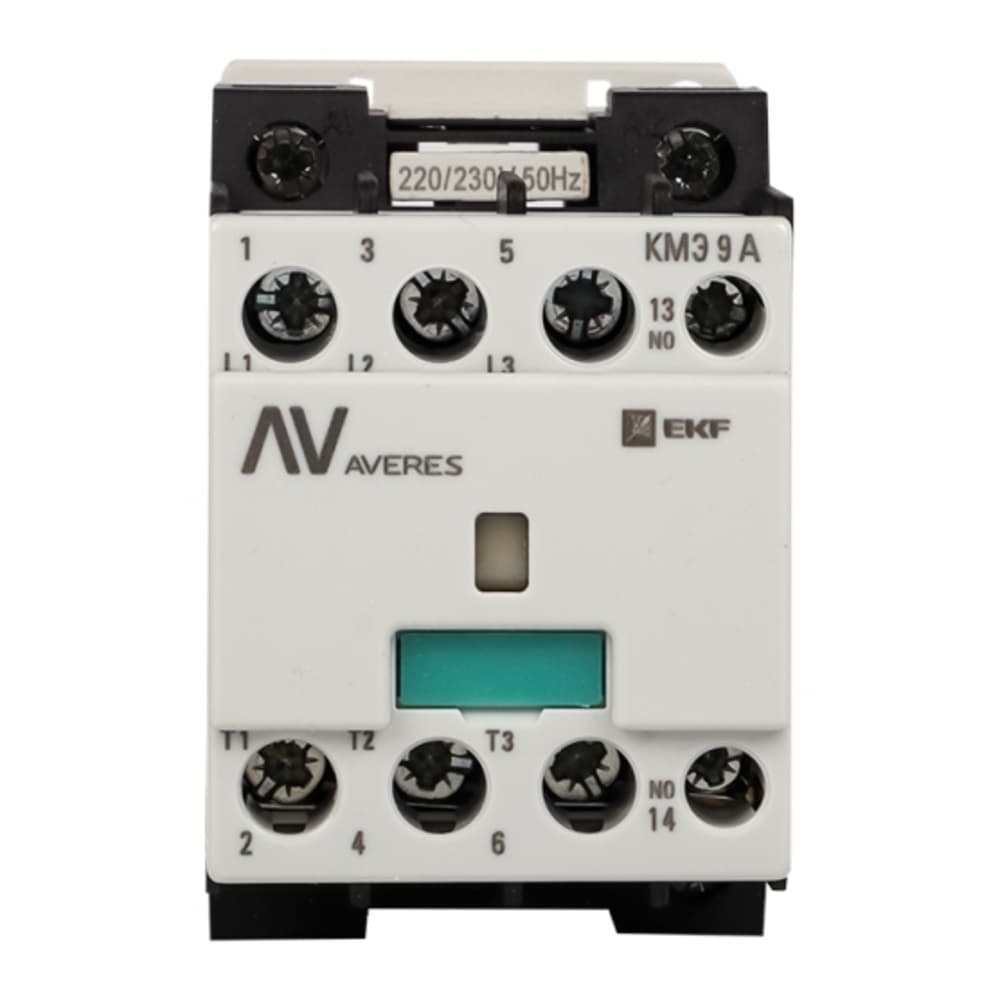 Контактор малогабаритный EKF Averes КМЭ 400 В 9 А тип AC 1НО (ctr-s-9-10-400-av)