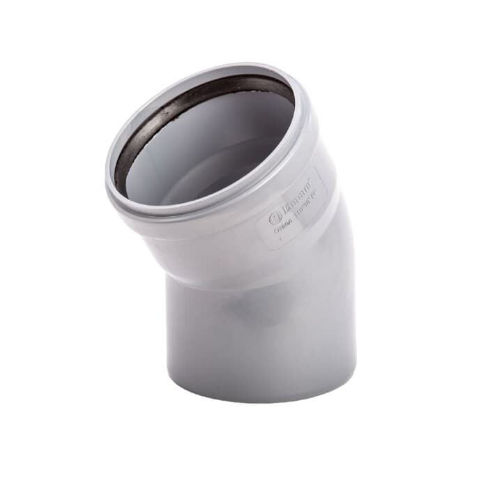 Отвод Lammin d110 мм 30° пластиковый для внутренней канализации (Lm35040011030) - 1