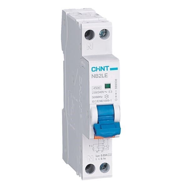 Автомат дифференциальный Chint NB2LE 10А 1P+N тип AC 30 мА 6 кА (689001)