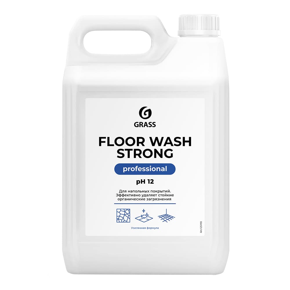 Щелочное средство для мытья пола Grass Floor Wash Strong 5 л моющая жидкость, уборка, дом, кухня 125193 - 2