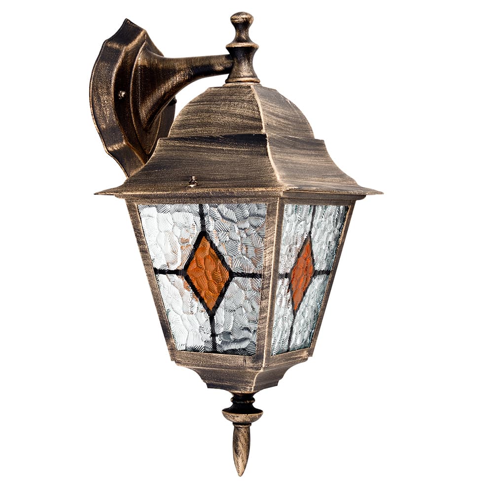 Светильник садово-парковый настенный Arte Lamp Madrid коричневый E27 75 Вт IP44 (A1542AL-1BN)