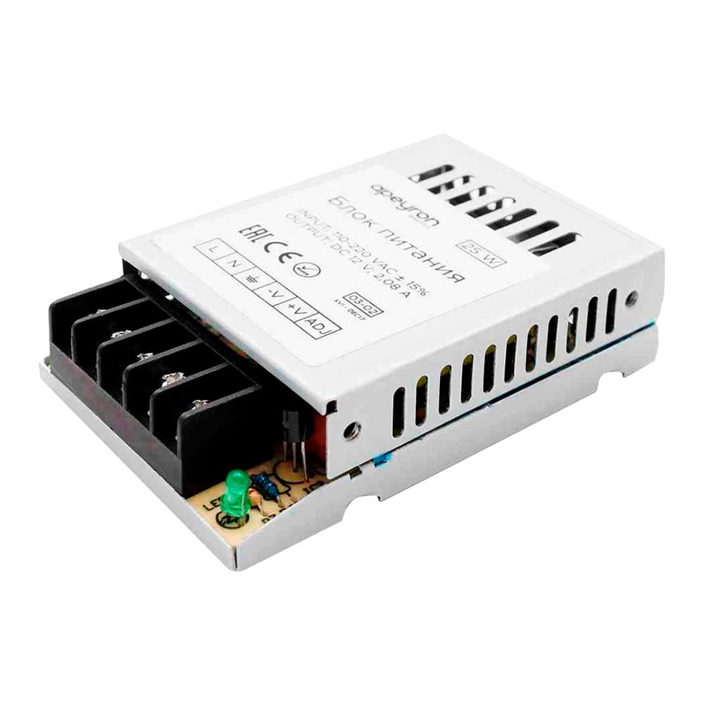 Блок питания для светодиодной ленты Apeyron 220/12 В 25 Вт IP20 (03-02)