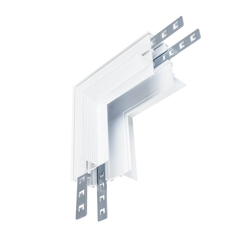 Коннектор для магнитного шинопровода L-образный Arte Lamp Linea белый (A480933)