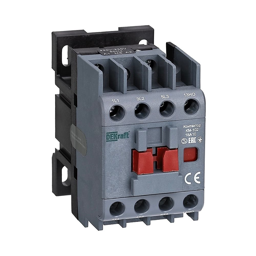 Контактор модульный Dekraft КМ-102 230 В 18 А тип AC 1НО (22003DEK)