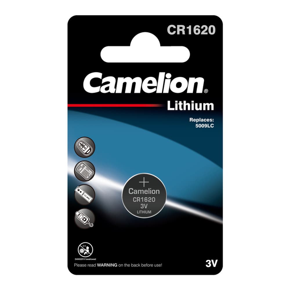 Батарейка Camelion таблетка CR1620 3 В (10 шт.) (CR1620-BP1)