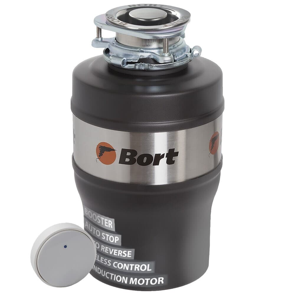 Измельчитель пищевых отходов Bort Alligator Max 560 Вт 1680 об./мин (93410778)
