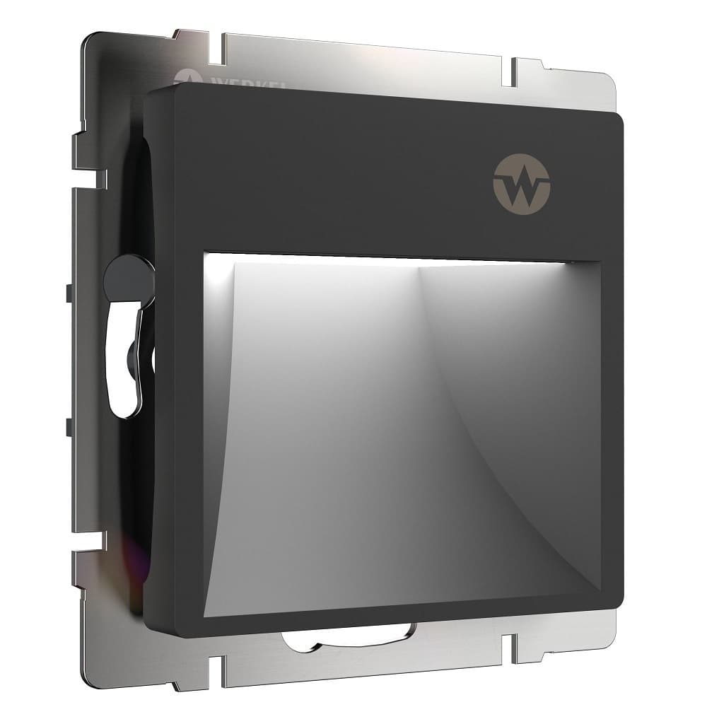 Подсветка для лестниц встраиваемая светодиодная черная 1 Вт 3300-6500К IP20 Werkel (a062471)