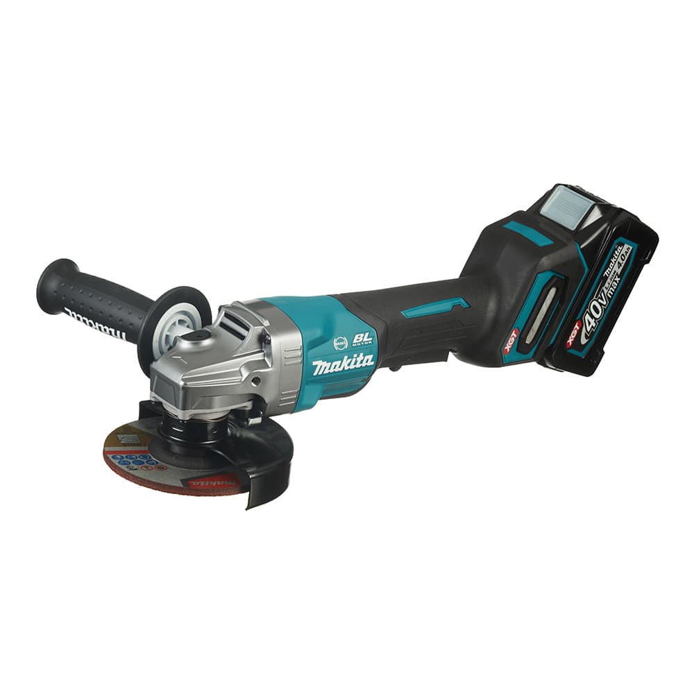 Шлифмашина угловая аккумуляторная Makita GA013GM101 40 В 4Ач Li-Ion d125 мм 1 АКБ и ЗУ
