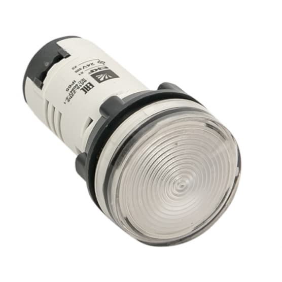 Лампа сигнальная EKF PROxima AD16-22HS 24 В IP54 белая (ledm-ad16-w-24)