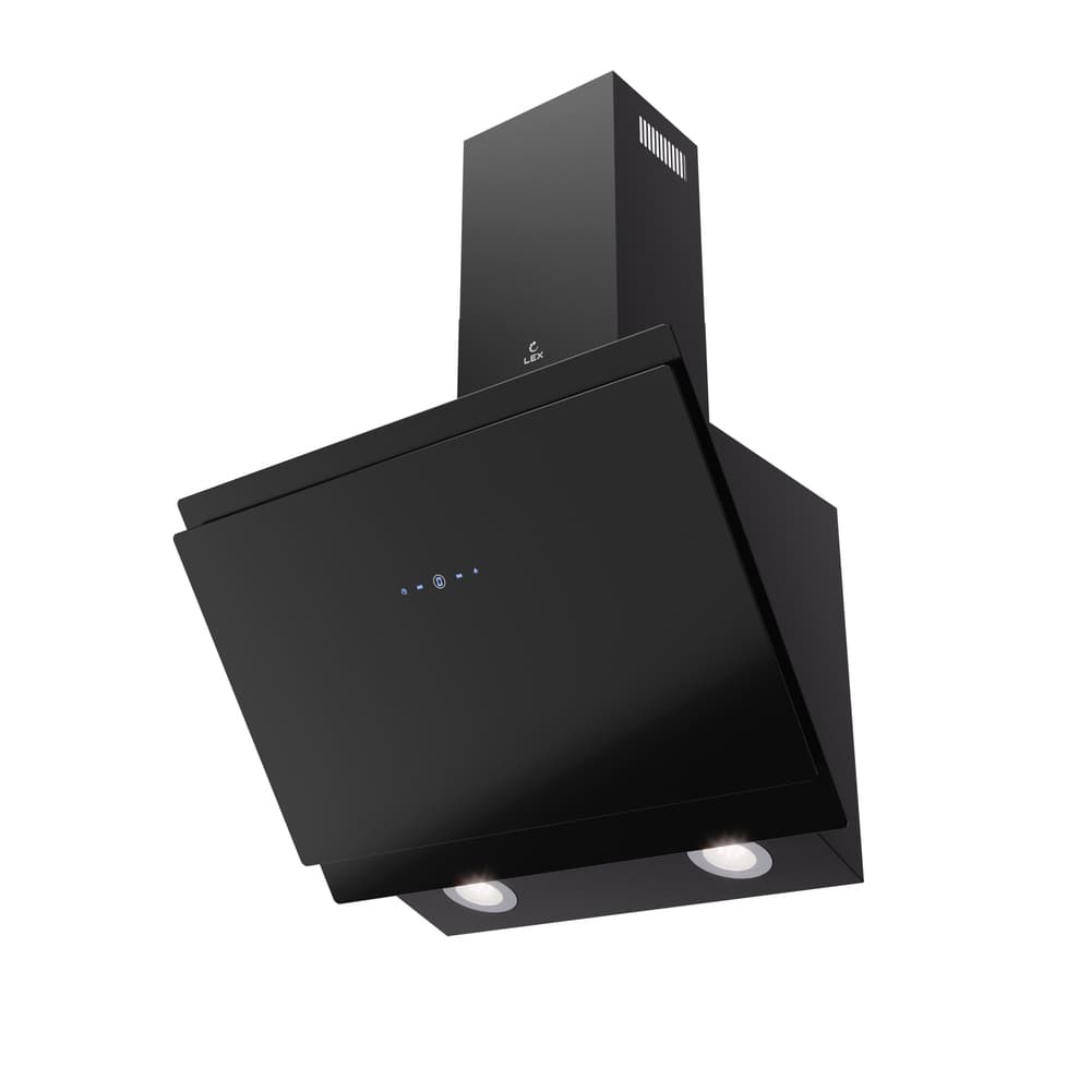 Кухонная вытяжка наклонная Lex Furia 600 Black 60 см черная