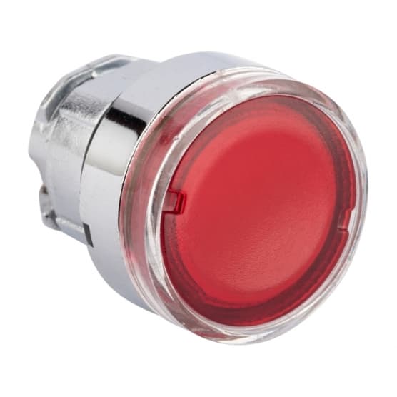 Кнопка плоская EKF PROxima XB4 660 В IP40 без фиксации с подсветкой красная (XB4BW-R)