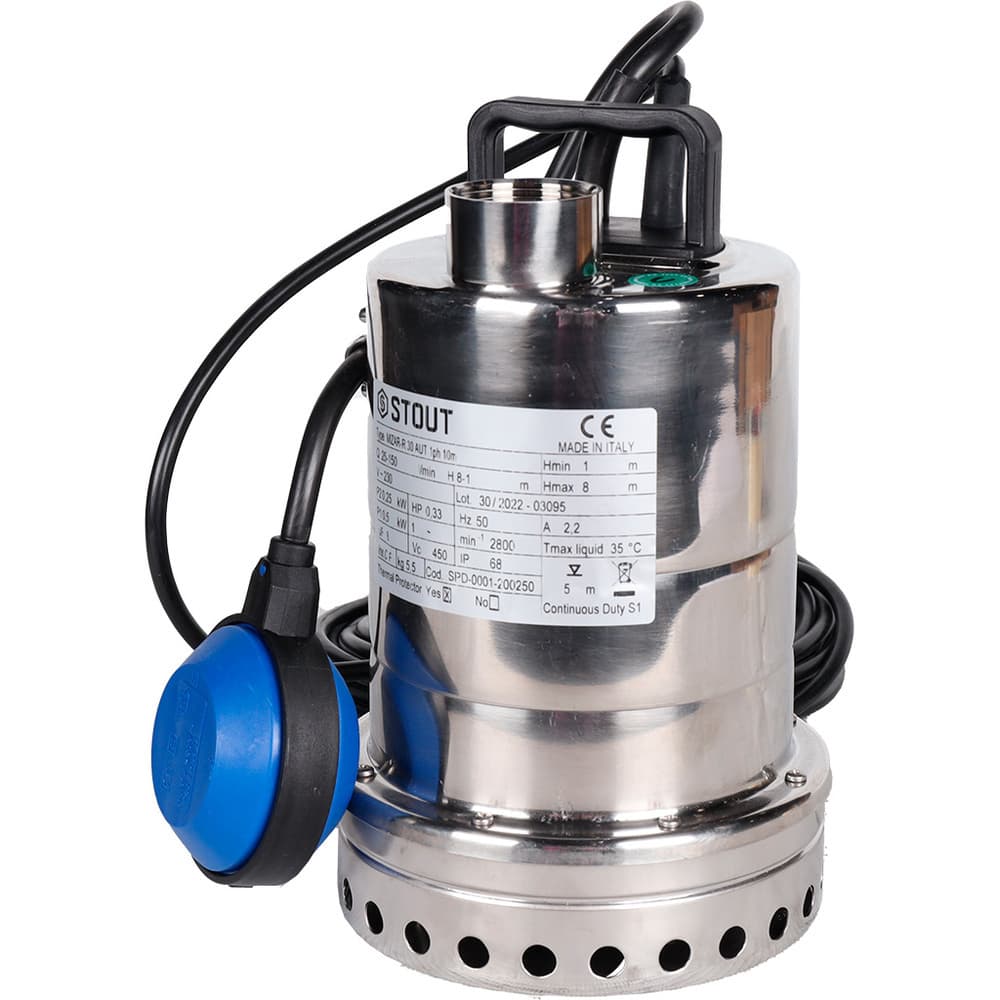 Насос дренажный Stout для грязной воды 150 л/мин (SPD-0001-200250)