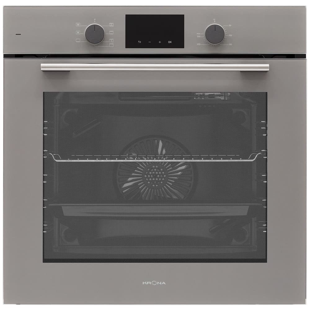 Духовой шкаф электрический встраиваемый Krona Mysterium 60 GR 595 мм серый