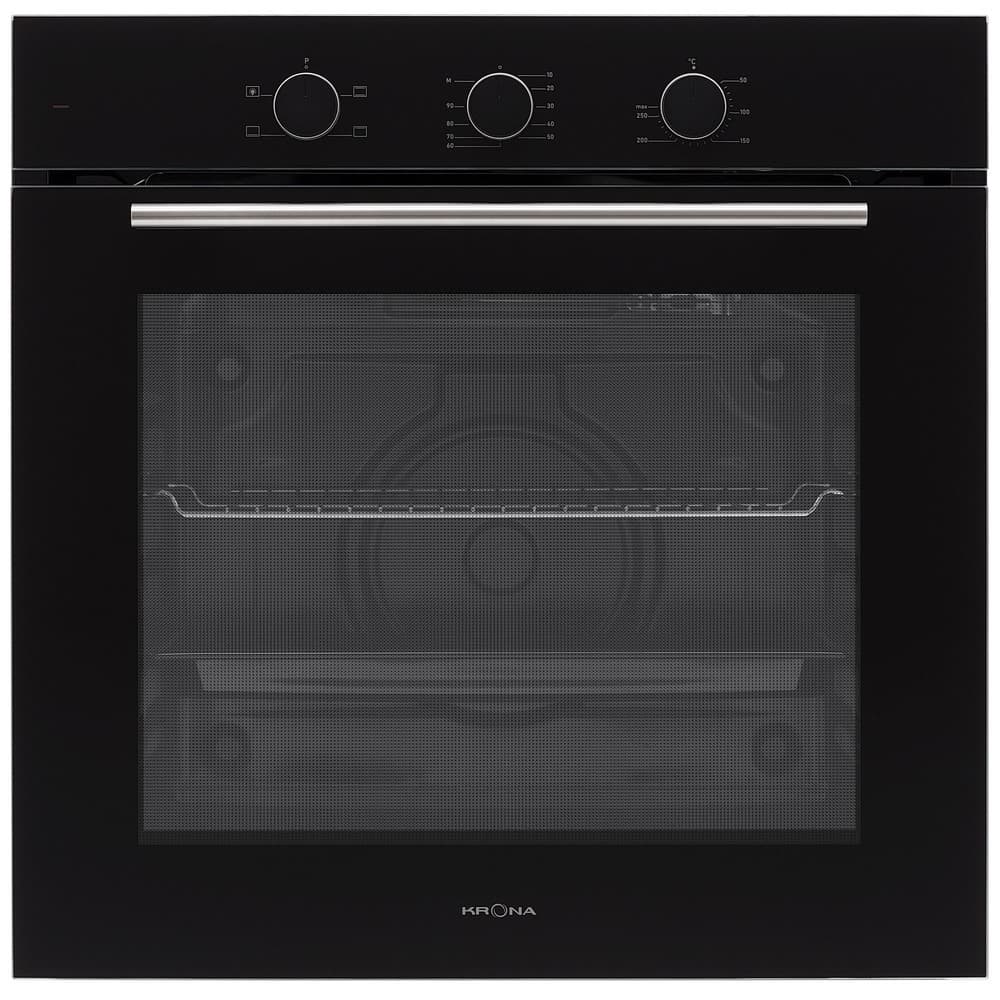 Духовой шкаф электрический встраиваемый Krona Element 60 BL 595 мм черный