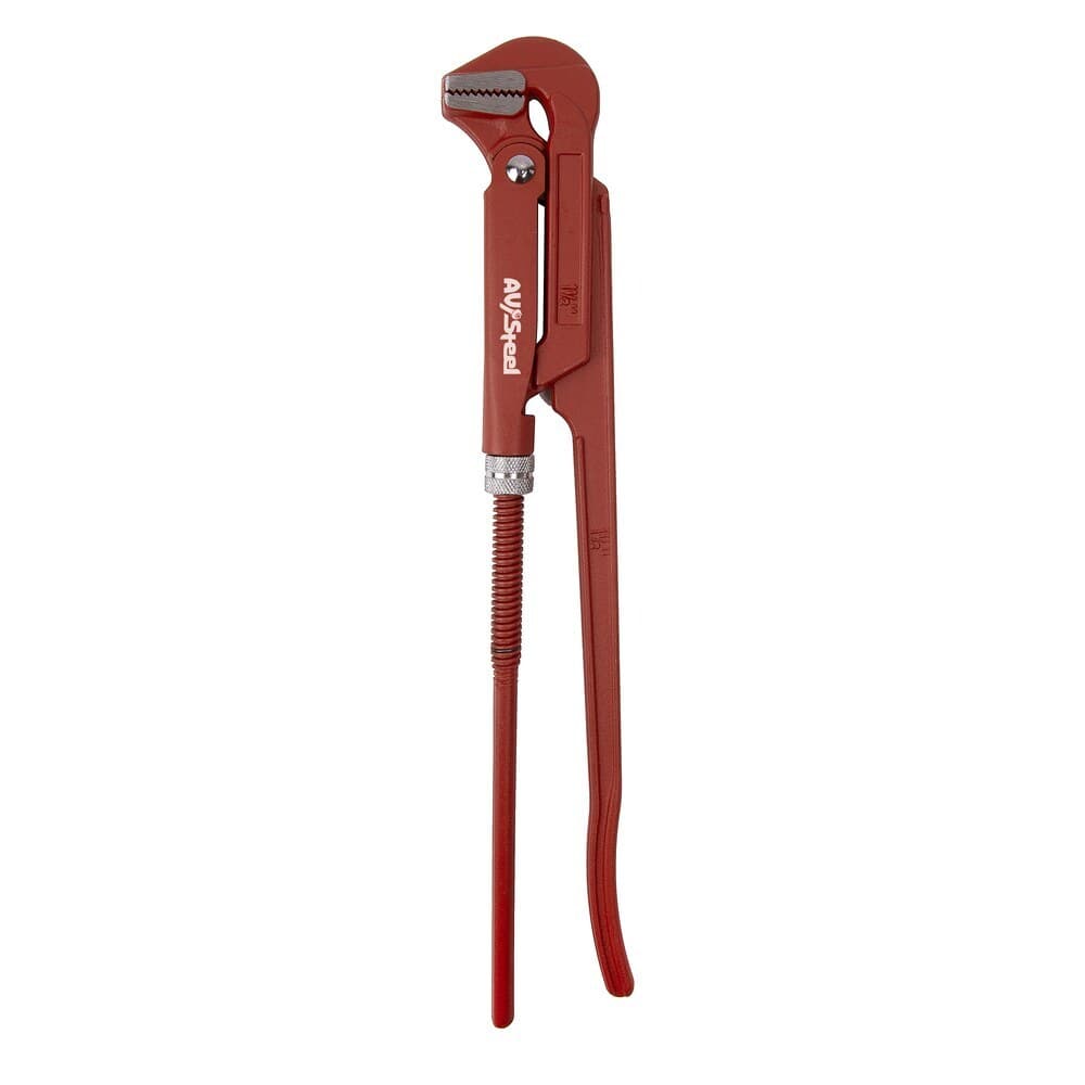Ключ трубный прямой AV Steel 1 1/2" 90 градусов рычажный