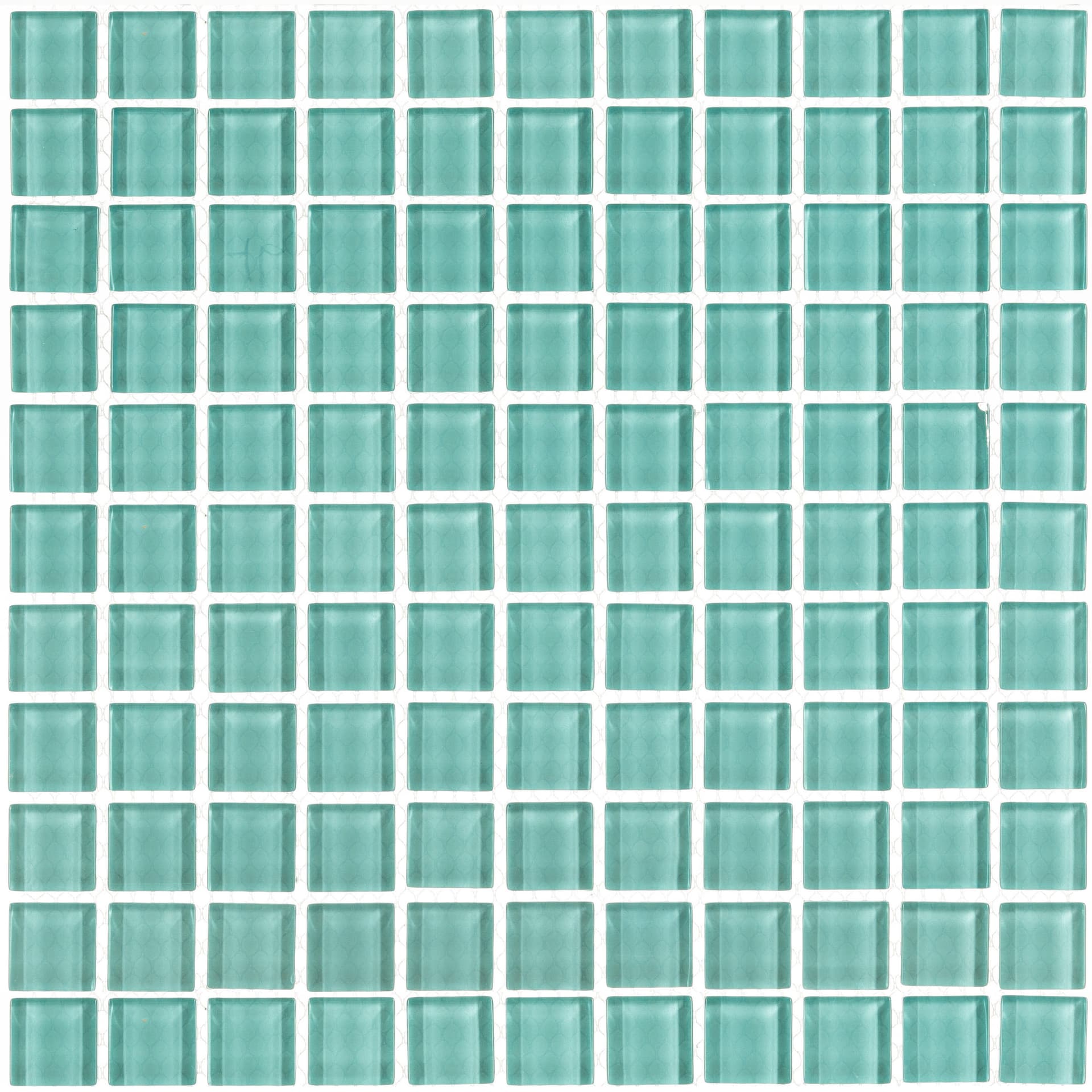 Мозаика Mir Mosaic Natural Color palette темно-голубая стеклянная 300х300х4 мм глянцевая