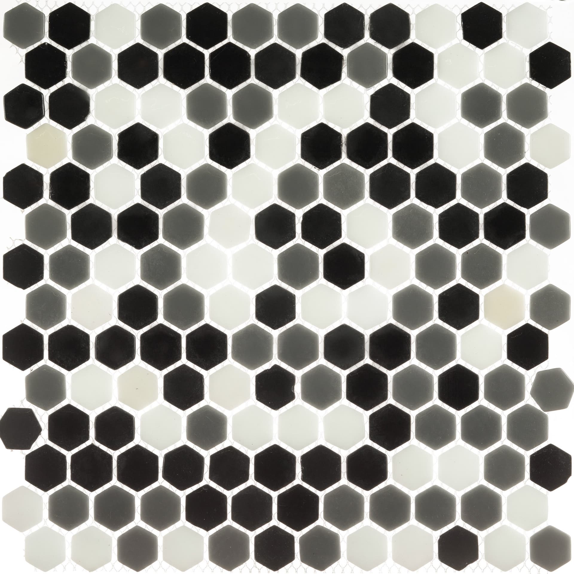 Мозаика Mir Mosaic Natural Steppa серая стеклянная 315х315х5 мм глянцевая