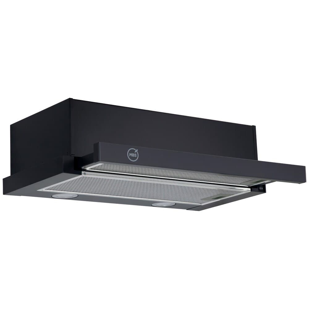 Кухонная вытяжка встраиваемая MBS ARALIA 600 BLACK GLASS 6014 - 2