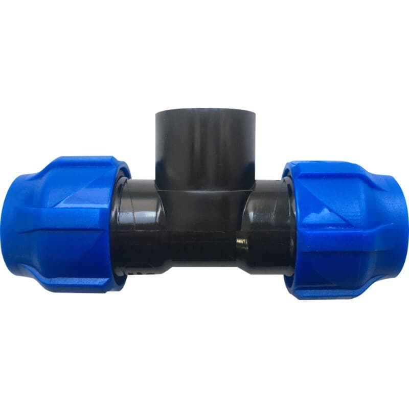 Компрессионный переходной тройник VALFEX ПНД, с внутренней резьбой, 20-1/2"-20 1210012001220