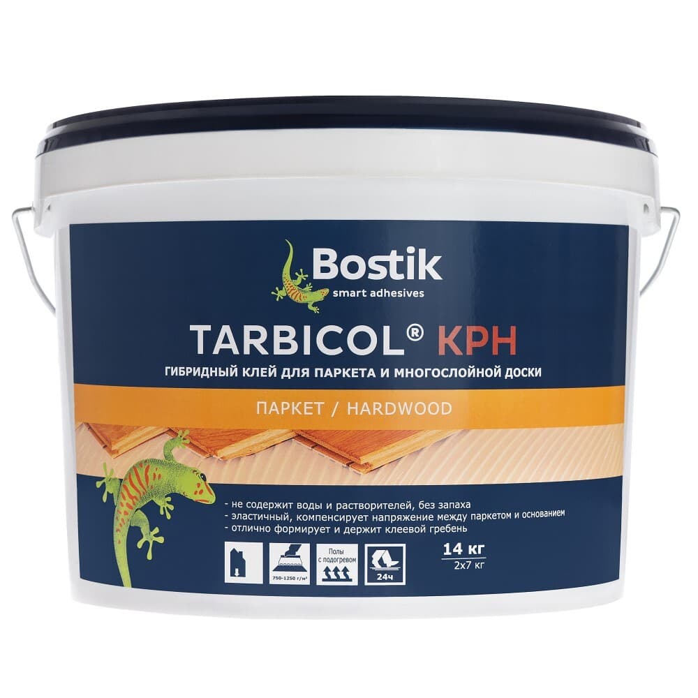 Клей для паркета полимерный гибридный Bostik Tarbicol KPH SMP однокомпонентный 14 кг