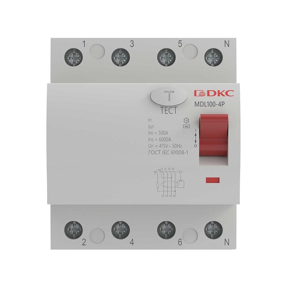 Устройство защитного отключения DKC узо вдт yon max mdl100, 4p, 30ma, 25a, тип ас MDL100-4P2-25-AC - 2