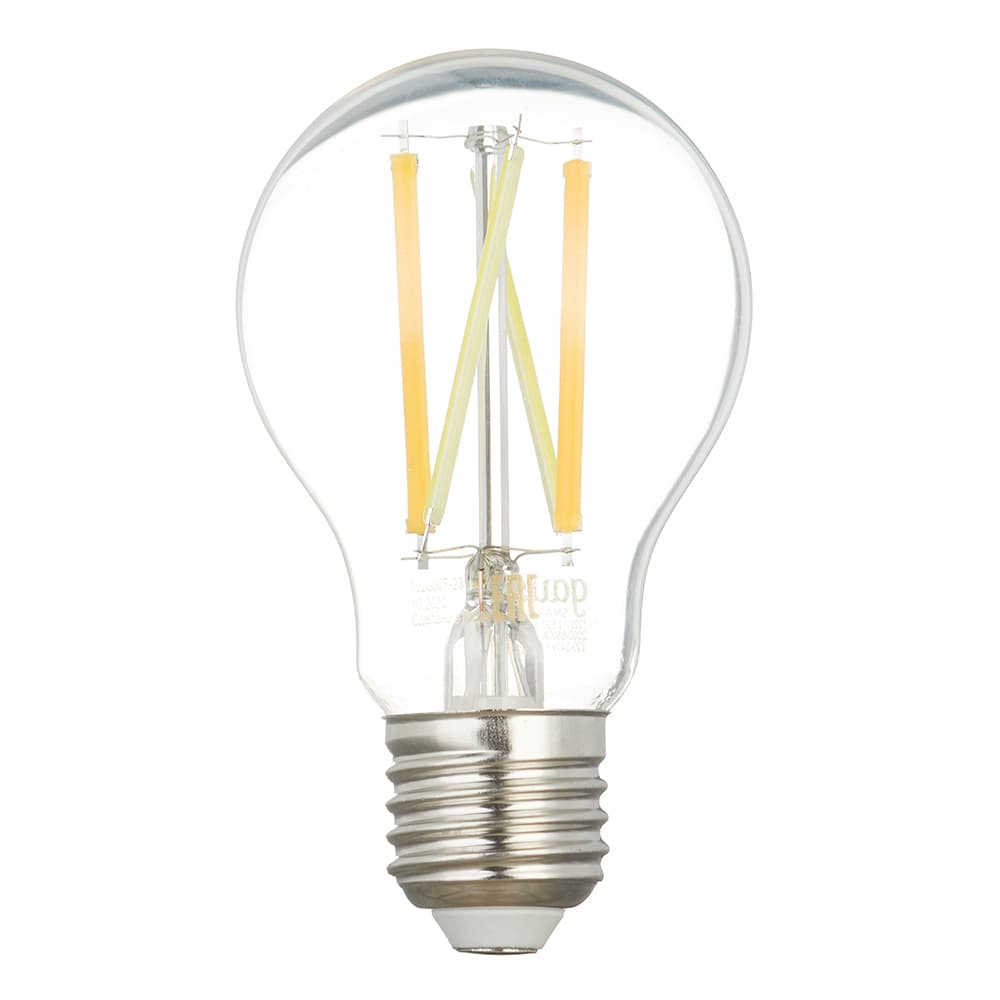 Умная Wi-fi филаментная лампочка Gauss, Smart Light ССТ DIM E27 A60 6,5 Вт 2700-6500K, диммируемая с изменением температуры, управление голосом/смартфоном 1220112