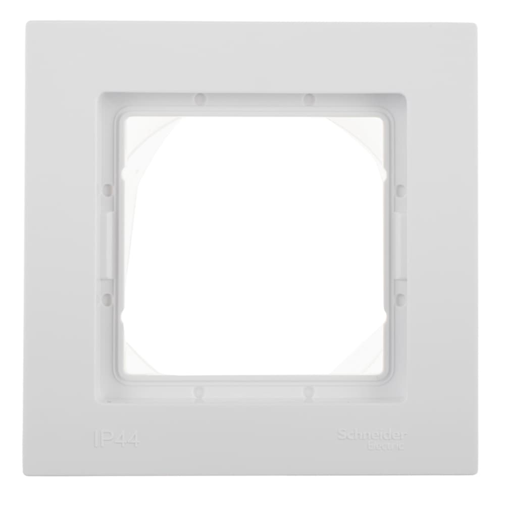 Рамка Systeme Electric AtlasDesign Aqua одноместная белая (ATN440101) - 1