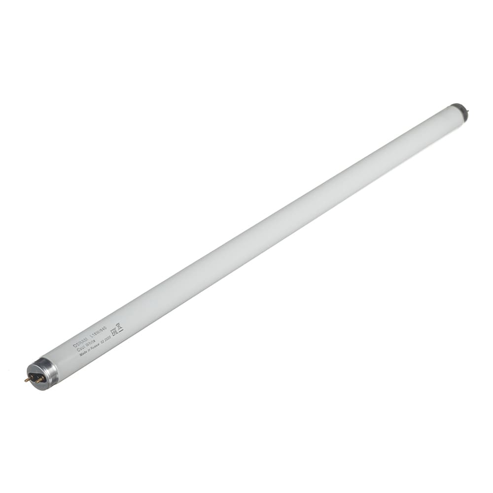 Лампа люминесцентная Osram G13 T8 18 Вт 4000К нейтральный свет трубка 590 мм (55650/9652/959652)