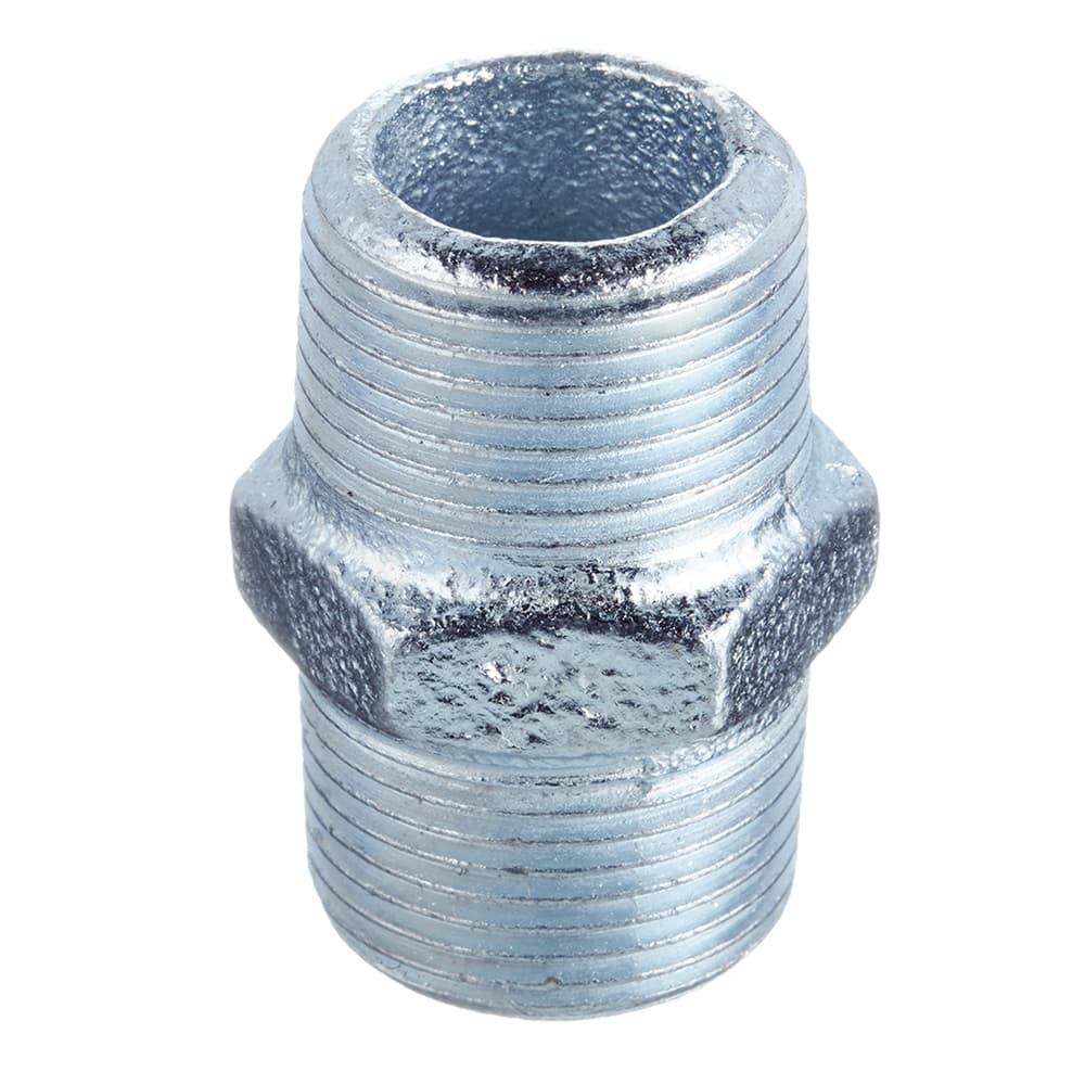 Ниппель Gebo Platinum (280-5V) 3/4 НР(ш) х 3/4 НР(ш) чугунный оцинкованный