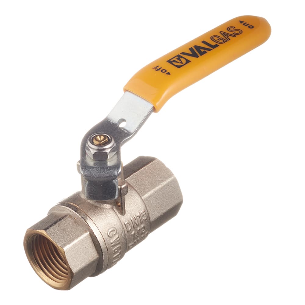 Кран шаровой газовый Valtec 1/2 ВР(г) х 1/2 ВР(г) рукоятка (VT.271.N.04)