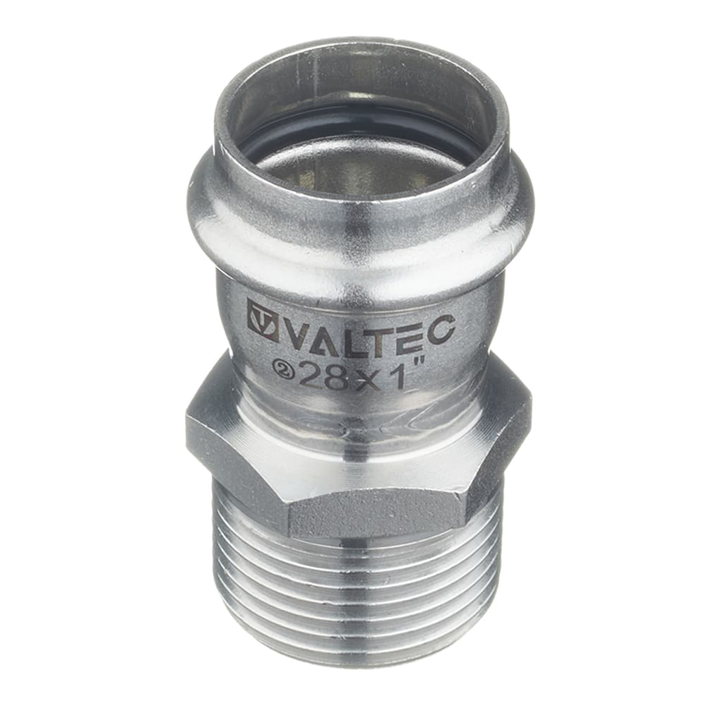 Соединитель Valtec 28 мм х 1 НР(ш) нержавеющая сталь (VTi.901.I.002806)