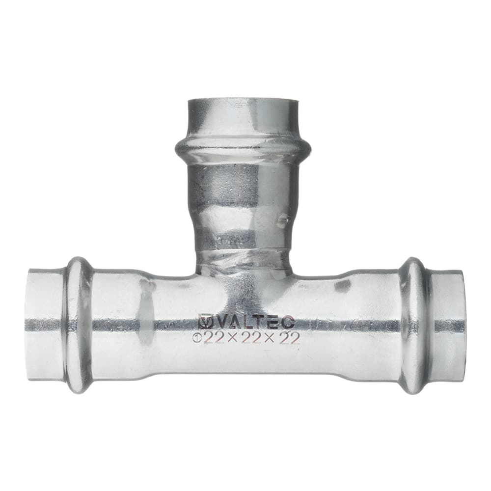 Тройник Valtec 22 х 22 х 22 мм нержавеющая сталь (VTi.931.I.222222)