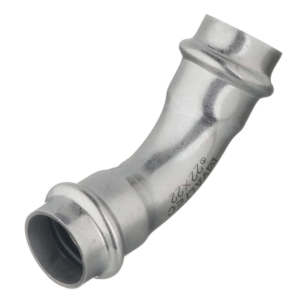 Угол Valtec 45° 22 мм ВВ нержавеющая сталь (VTi.959.I.002222)