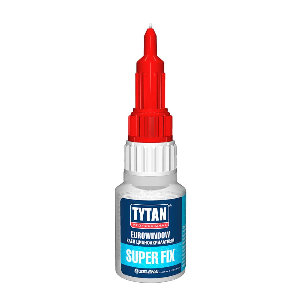 Клей цианоакрилатный Tytan Eurowindow Super Fix секундный прозрачный 20 г на блистере