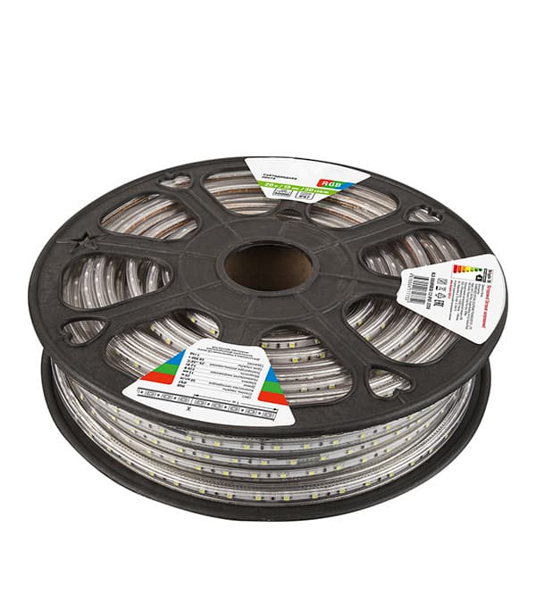 Лента светодиодная SMD 5050 RGB свет 220 В 7,2 Вт/м 1 м IP67 Navigator (717752) - 1