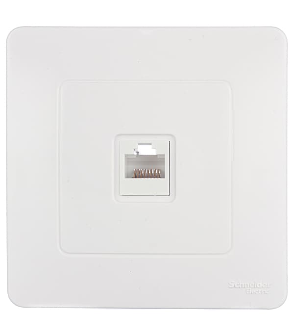 Розетка компьютерная Systeme Electric Blanca встраиваемая белая RJ45 (BLNIS045001)