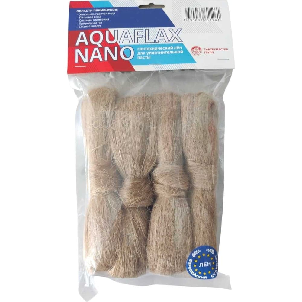 Aquaflax nano СантехМастер 04126 лён ЕВРО пакет 200 гр 4630009041269