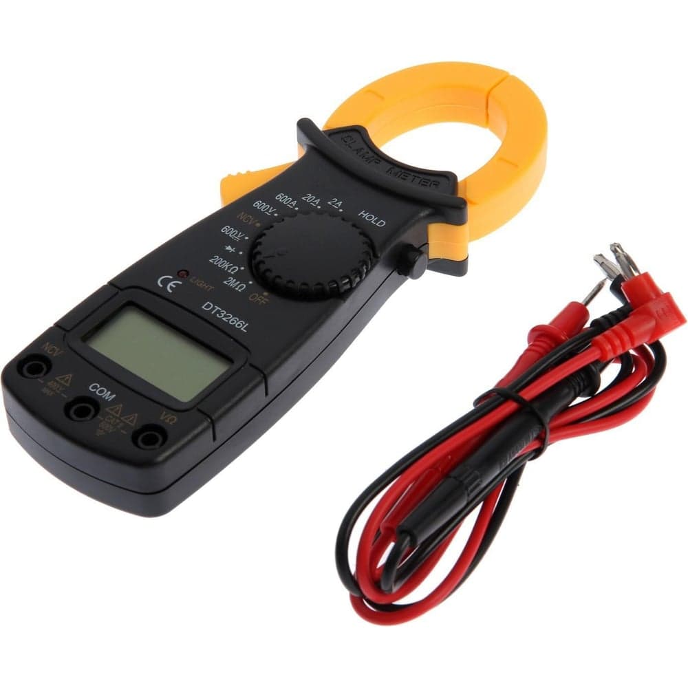 Токовые клещи ТУНДРА DT3266L, ACV/DCV, ACA, 2KΩ-200MΩ, прозвон, подсветка 2768109