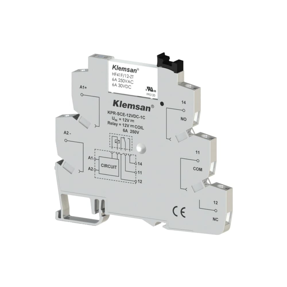 Интерфейсное реле Klemsan KPR-SCE-12VDC-1C; 6A 10 шт. 0.0.0.2.270804