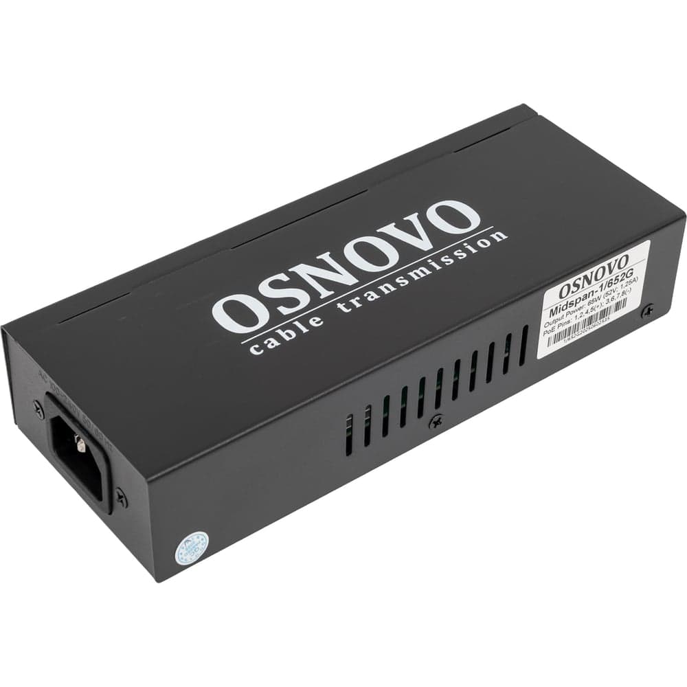 Гигабитный PoE инжектор OSNOVO Midspan-1/652G на 65W. sct1305