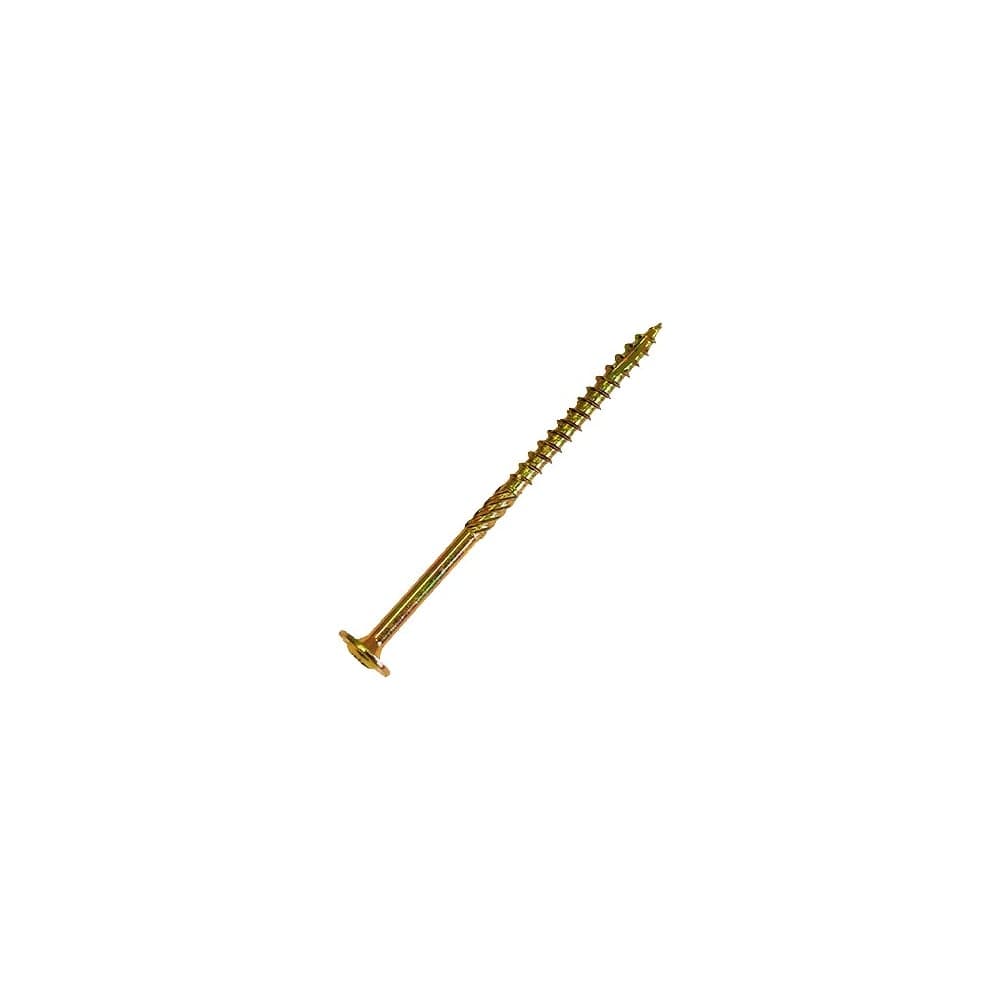 Саморез по дереву HIMTEX проф. желт. тарельчатая голова Torx 30 6x140 50 шт. 06140Wh