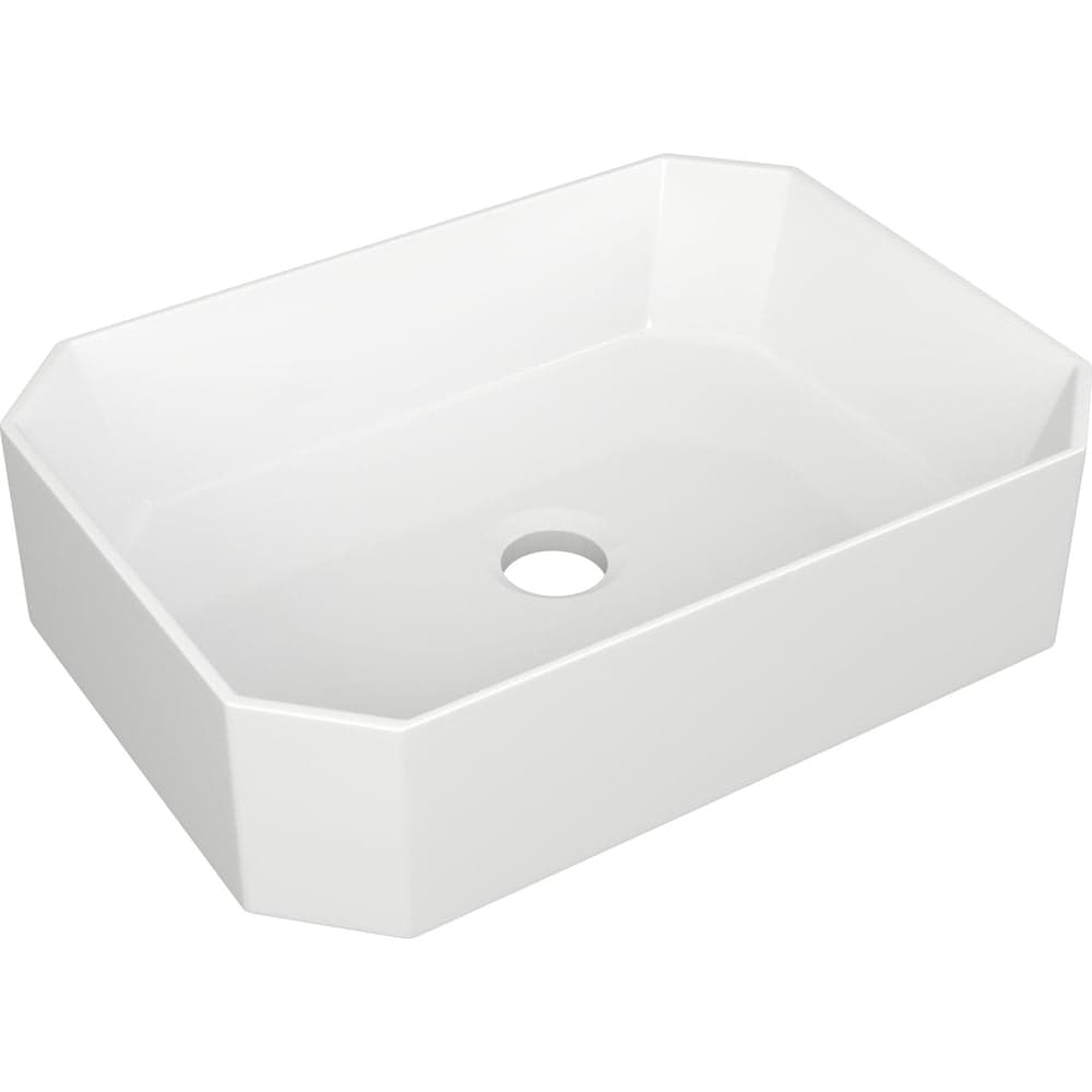 Накладная прямоугольная раковина Bauedge BAU Hotel 51x37, белая NH1007