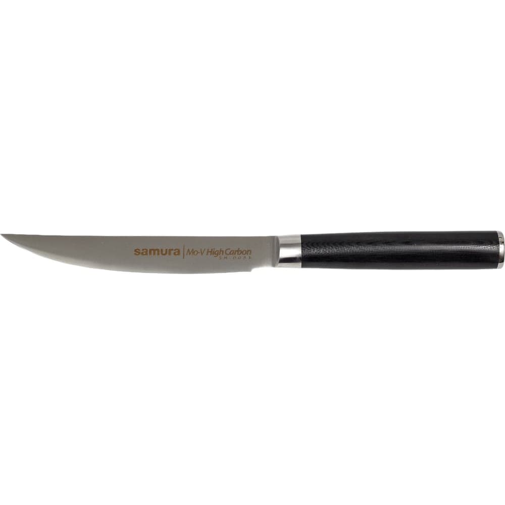 Кухонный нож для стейка Samura Mo-V 120 мм, G-10 SM-0031/K