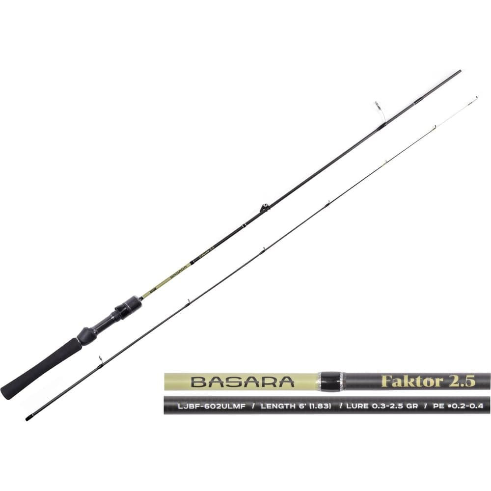 Спиннинговое удилище Lucky John Basara FAKTOR 2.5 г, 1.83 м LJBF-602ULMF