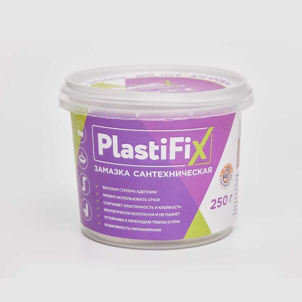 Сантехническая замазка СантехМастер PlastiFix банка 250 гр 04153 4630033041532