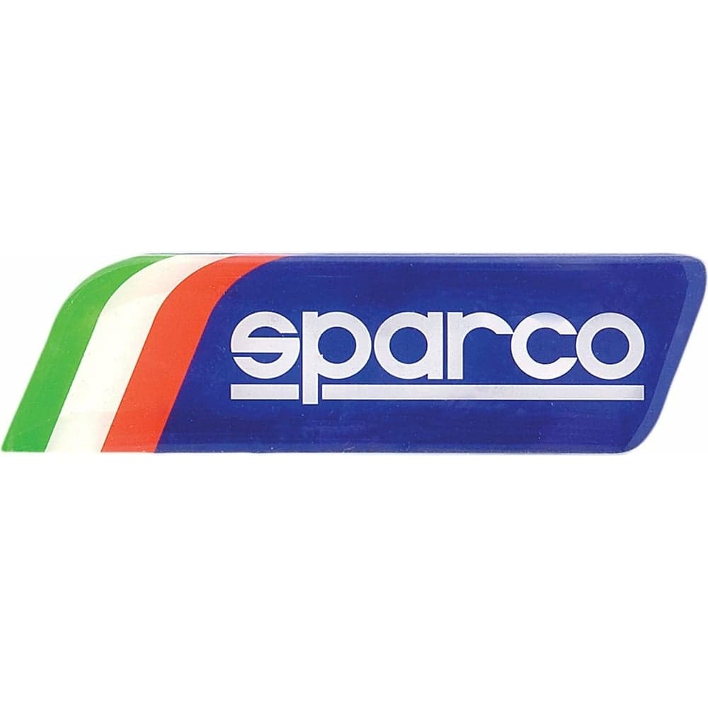 Эмблема с логотипом Sparco, клеится на кузов, итальянский флаг синий SPC EMB-002 BL